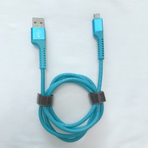 การชาร์จอย่างรวดเร็วสายเคเบิล Round TPE USB สำหรับ micro USB, Type C, การชาร์จและเชื่อมต่อฟ้าผ่า iPhone